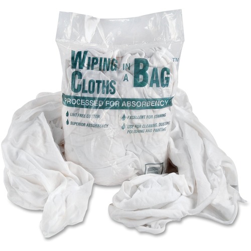 Cotton Wiping Cloths, Assorted Sizes, 1 lb Bag, WE/BE