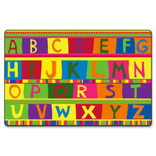 ABC Tapestry Rug, 4'x6', Multi