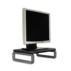 Monitor Stand,w/Ring Feet,80Lbs.,16"x11-1/2"x3-6", Black/GY