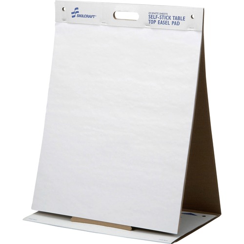 Easel Pad, Self-stick, 20 Sheets/PD, 20"x23", White
