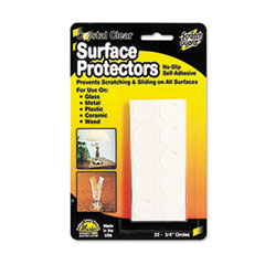 Surface Protectors, Self-Adhesive, No Slip, 3/4", Clear