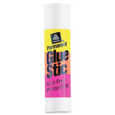 Glue Stic, Permanent, Washable, .26oz., 6/PK, White