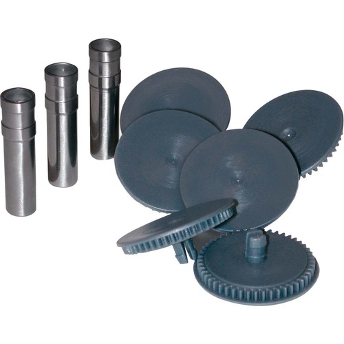 Replacement Punch Set, 3 Heads/5Drill Discs, 9/32", Gray