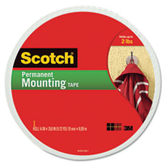 Double-Sided Foam Tape, Holds 2lb., 3/4"x350"