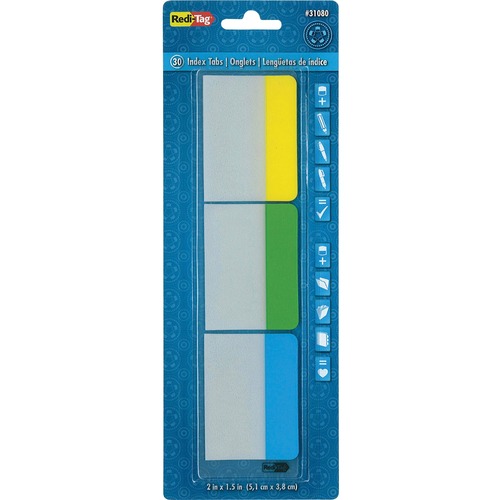 Index Tabs Page Manager, 2", 90/PK, Assorted