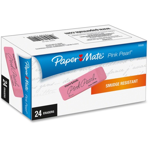 Pearl Eraser, Medium, 24/BX, Pink