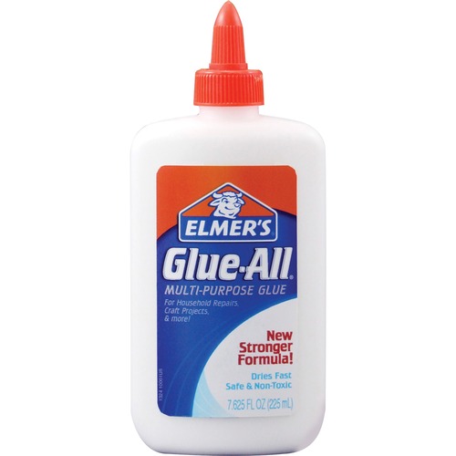 Multipurpose Glue, Nontoxic, Plastic Bottle, 7.625 oz.