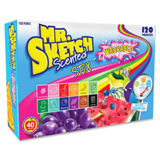 Mr Sketch Stix Markers, Wash, 6/ST, Scented/Ast
