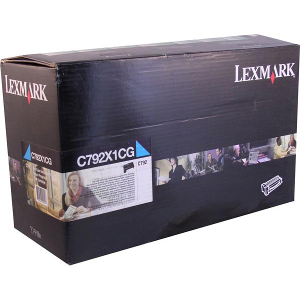Genuine OEM Lexmark C792X1CG Extra High Yield Cyan Return Program Toner (20000 Page Yield)