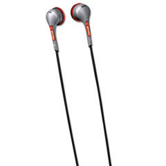 Stereo Ear Buds, 13.5mm Drive, 3' Rubber Cord
