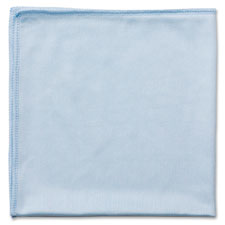 Glass Cloth, Microfiber, 16"x16", 12/CT, Blue