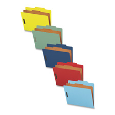 Classification Folders, 2"Exp.,1 Dvdr,Letter,10/BX,DBE