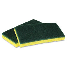 Scubber Cellulose Sponge,6.25"x3.2",6/PK,Yellow/Green