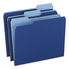 File Folder, AST 1/3 Tab Cut, Letter-Size, 100/BX, Navy