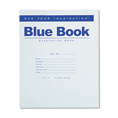 Examination Book,Wide Rule,16 Pages,8-1/2"x7",50/PK,Blue
