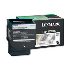 Genuine OEM Lexmark C544X1YG Extra Hi-Yield Yellow Return Program Toner Cartridge (4000 page yield)
