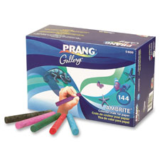 Colored Chalk, f/Drawing Paper, 144/BX, Ast