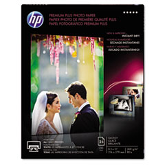 HP Photo Paper, 8-1/2"x11", 11.5 mil, 25 Shts, Glossy/White