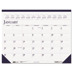 Compact Dated Desk Pad, 12Mth Jan-Dec, 18-1/2"x13", BEGY