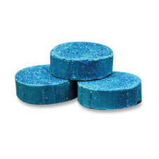 Toss Blocks w/Blue Dye, Non-Para, 12/BX, Cherry Scent/Blue