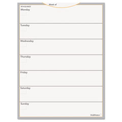 Dry Erase Planning Surface, Weekly, 24"x18", White