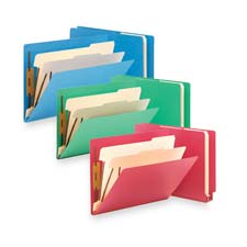 Classification Folders,2 Dividers, Letter, 10/BX, Red