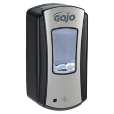 GoJo Dispenser, LTX-12, Touch-Free, 1200mL, Black/Chrome