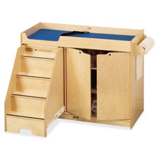 Changing Table,w/Right Stairs,39"x48"x22.5", Baltic