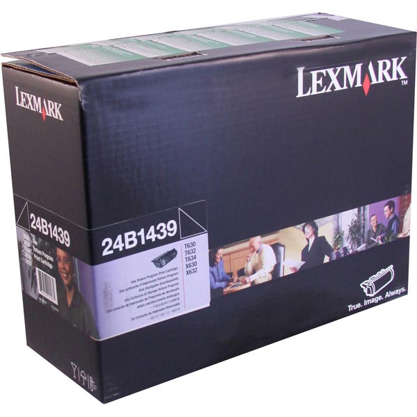 Genuine OEM Lexmark 24B1439 Government Black Return Program Toner (TAA Compliant version of 12A7460) (5000 Page Yield)