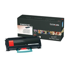 Genuine OEM Lexmark E460X21A Extra Hi-Yield Black Toner Printer Cartridge (15000 page yield)
