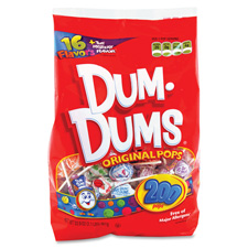 Dum Dum Pops, 200/PK, Assorted