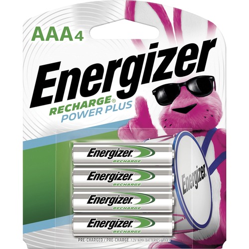 Rechargeable NIMH Batteries, AAA Size, 4/PK