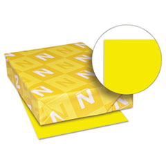 Card Stock Paper, 65 lb., 8-1/2"x11", Solar Yellow