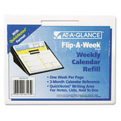 Quicknotes Desk Refill,5-5/8"x7",Blue/Yellow Inks