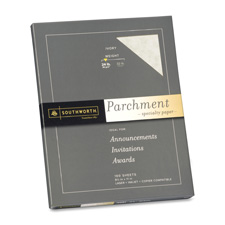 Fine Parchment Paper, 24lb., 8-1/2"x11", 100 Sh/PK, Gold