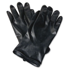 Butyl Chemical Protection Gloves, SZ-10, 13mil, 1/PR, BK