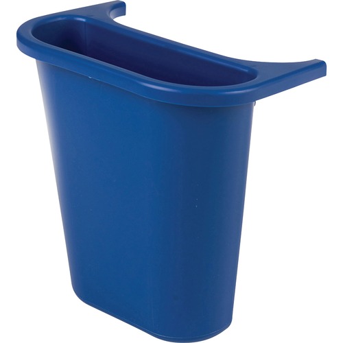 Recycling Bin, Saddle Basket, 7-1/4"x10-5/8"x11-5/8", Blue