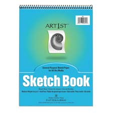 Sketch Book, Acid-free, Medium Weight, 9"x12", 30 Sheets