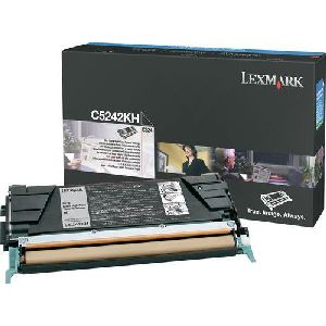 Genuine OEM Lexmark C5242KH High Yield Black Laser Toner Cartridge (8000 page yield)