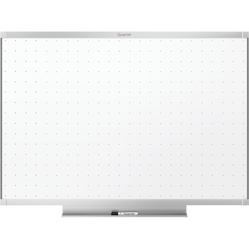 Total Erase Whiteboard, w/Marker, Tray, 4'x3', Aluminum
