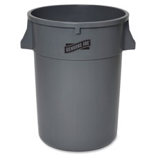 Trash Container, Heavy Duty, 44 Gal, 31.5"x24"x24", Gray