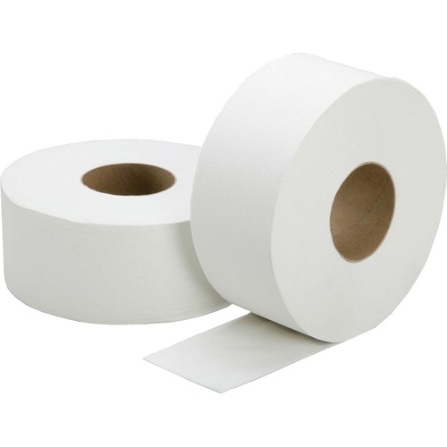 Toilet Tissue, Jumbo Roll, 2-Ply, 3.7"x1000',12RL/BX, White