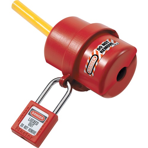 Electrical Plug Lockout, Circular 240/120 Volt Plug, Red