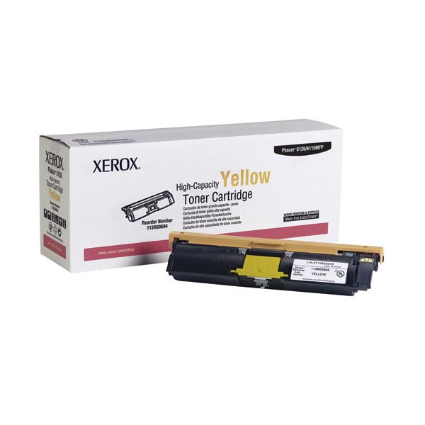 Genuine OEM Xerox 113R00694 High Yield Yellow Laser/Fax Toner (4500 page yield)