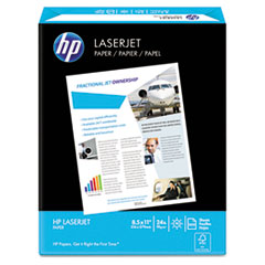 LaserJet Paper,24 lb.,8-1/2"x11",98 GE/112 ISO,500/RM,WE