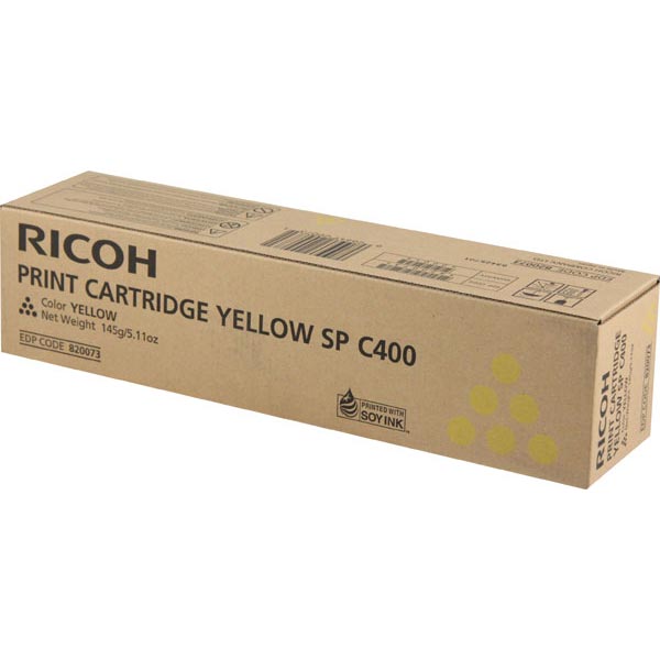 Genuine OEM Ricoh 820073 Yellow Laser Toner Cartridge (6000 page yield)