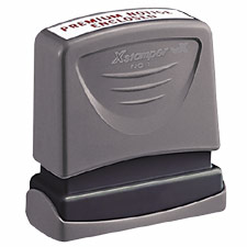 VX Pre-Inked Message Stamps,1/2"x1-5/8",1-4 Lines,22 Char