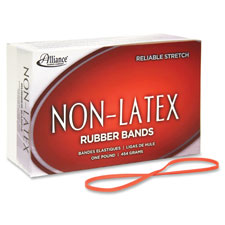 Rubber Bands, Latex-free,3-1/2"x1/8",No.33,Orange,40/BG