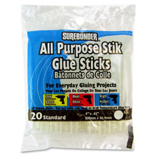 All Purpose Standard Glue Sticks, 4", 20/PK, Clear