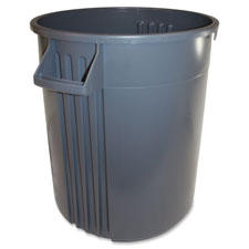 Trash Container, 32 Gal, Gray